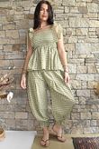 Nonni Gingham Bandeau Cami Olive